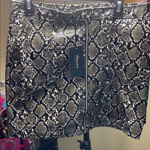 Shine star collection snakeskin skirt